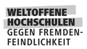 Logo: Weltoffene Hochschule gegen Fremdenfeindlichkeit