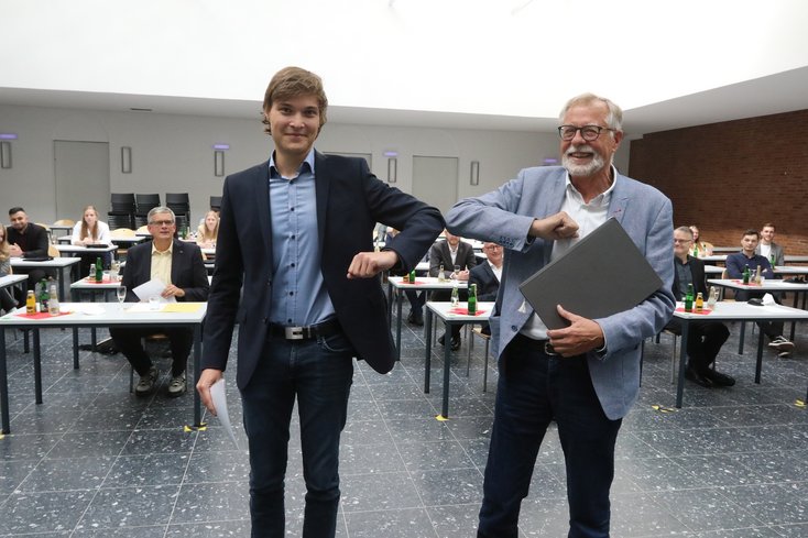Gavin Breyer und Prof. Klaus Kertscher