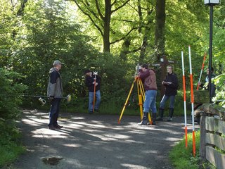 Topographische Aufnahme der Umgebung