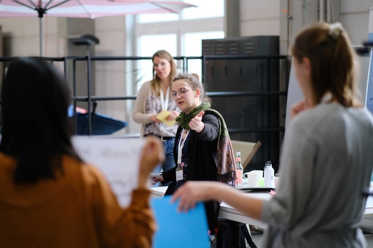 Mareike Krinke, Studentin der Jade Hochschule, überzeugte gemeinsam mit Mistreiterinnen im interdisziplinären Team (Foto: Markus Hibbeler)