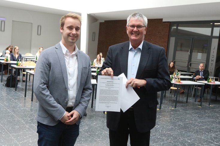 Marco Eilers und Prof. Bernd Müller