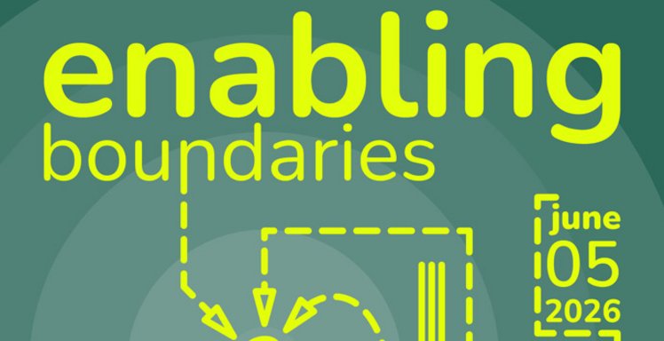 Ein Poster zur Ankündigung des Symposiums Enabling Boundaries