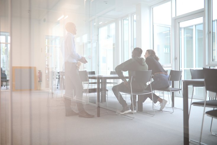 Im neuen Lehr- und Lernzentrum sind nun alle Services der Abteilungen „Zentrale Studienberatung“ und „Qualitätsmanagement und Projekte“ gemeinsam unter einem Dach zu finden. (Foto: Bonnie Bartusch)