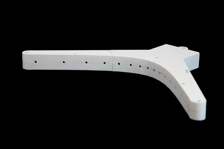 Einen rund 40 Zentimeter breiten Prototyp haben die Wissenschaftler bereits entworfen und im 3D-Druck gefertigt (Fotos: Ulrik Kowalk/Jade HS)