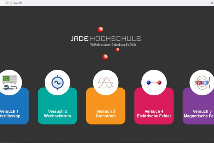 Lernplattform der Jade Hochschule für virtuelle und Remote-Laborversuche