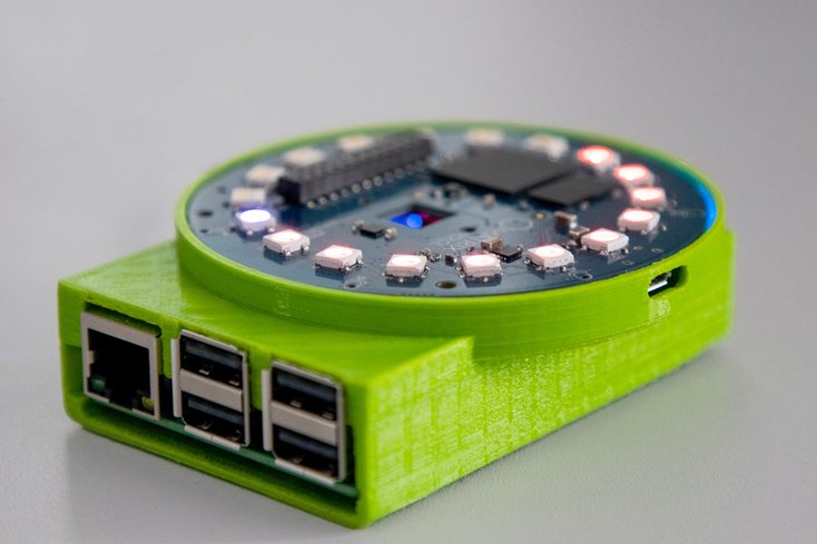 Erster Entwurf der Mikrofonanordnung (Array) basierend auf einem Raspberry Pi. Die Mikrofone leiten die Signale an einen transportablen Computer weiter. Die dazugehörige Software ermittelt, von wo die Geräusche kommen. Foto: Ulrik Kowalk/ Jade HS