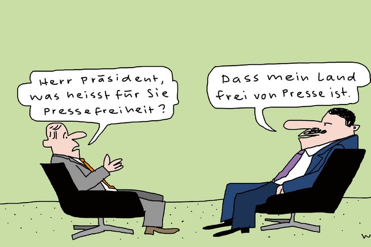 Karikatur: Ruedi Widmer