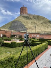 Laserscanner vor dem Gediminas-Turm (Foto: privat)