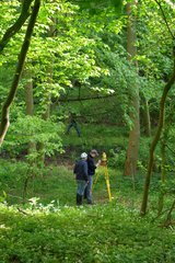 Topographische Aufnahme des Messgebiets