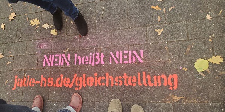 „Nein heißt Nein“ - Gleichstellungsstelle ruft an allen drei Studienorten dazu auf hinzuschauen und Unterstützungsangebote anzunehmen. (Foto: Anna Klauke/Jade HS)