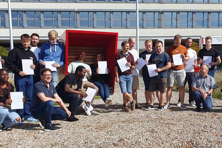 Erfolgreicher Abschluss des ISMS-Workshops (Foto: Angela Moldenhauer, Jade HS)