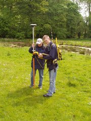 Topographische Geländeaufnahme mittels GNSS