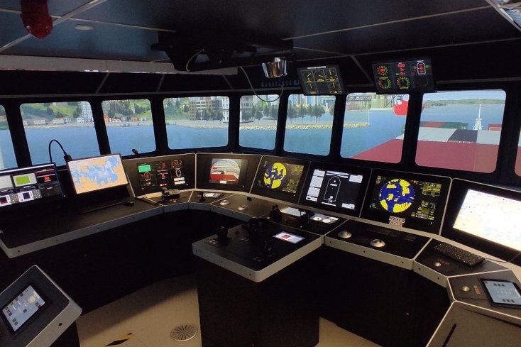 Große Brücke im Schiffsführungssimulator