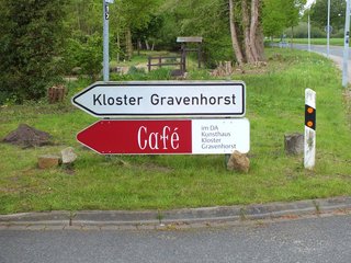 Hinweisschild Kloster Gravenhorst