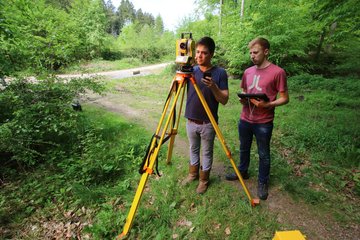 Topographische Aufnahme des Wirtschaftswaldes 