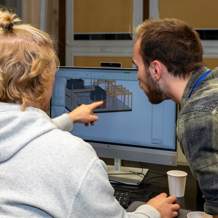 Teamwork im Planungswettbewerb (Foto: Loreen Zeisberg / Jade HS)