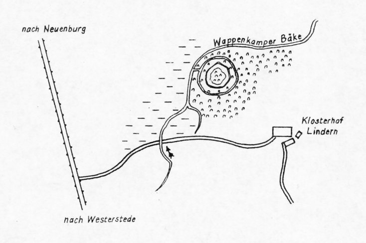 Plandarstellung einer Aufnahme der Hohen Burg (Datierung unbekannt, wahrscheinlich vor 1960) 