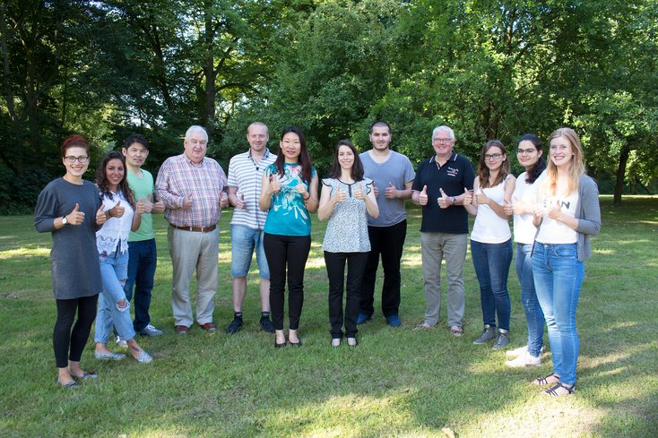Die Teilnehmer_innen des ersten Chinesisch-Sprachkurses an der Jade Hochschule. Foto: Jade HS/Gaby Pfeiffer