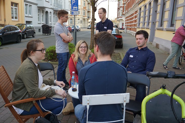 Informieren und netzwerken: Dafür steht der Gründerbox-Stammtisch. Foto: Jade HS/Annalena Buchholz