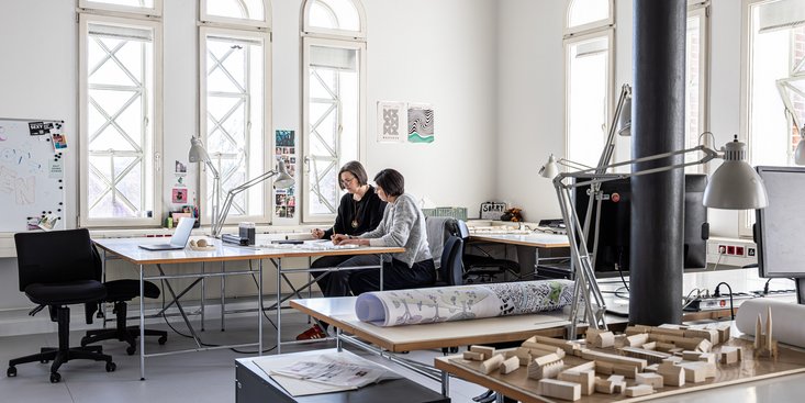 Arbeitsräume für Studierende am Fachbereich Architektur der Jade Hochschule