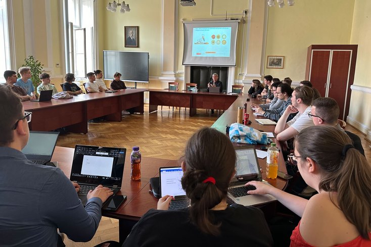 Vorlesung Projektmanagement an der Óbuda-Universität in Budapest (Foto: Jade HS/Paul Beckmann)