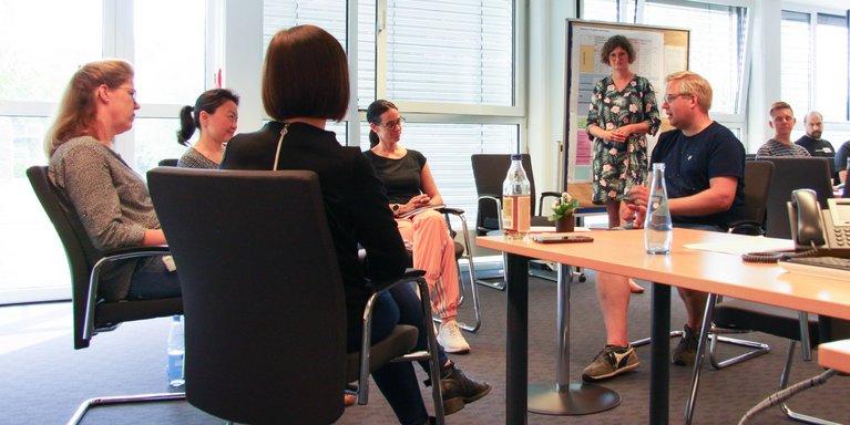 Die Befragungsergebnisse werden in Workshops diskutiert (Foto: Maritje Sanders/Jade HS) 