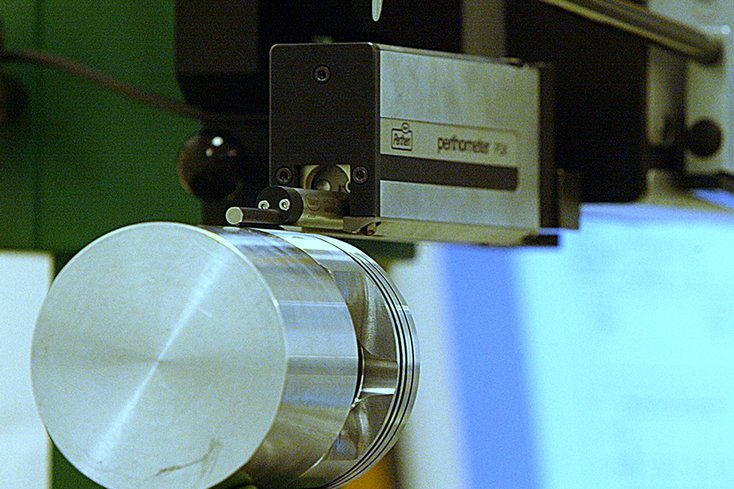 Rauheitsmessung eines Werkstücks in der Fertigungsmesstechnik