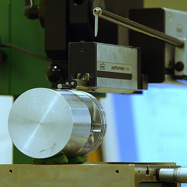 Rauheitsmessung eines Werkstücks in der Fertigungsmesstechnik