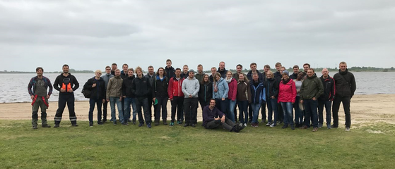 Gruppenbild der Teilnehmer der Hauptvermessungsübung 2018