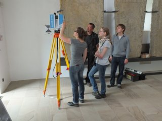 Laserscanning-Aufnahme im Innern des Kloster Gravenhorsts