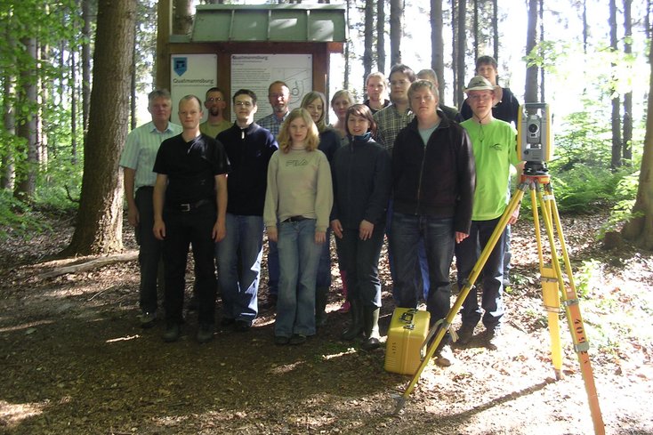 Foto der Teilnehmer der Hauptvermessungsübung 2008