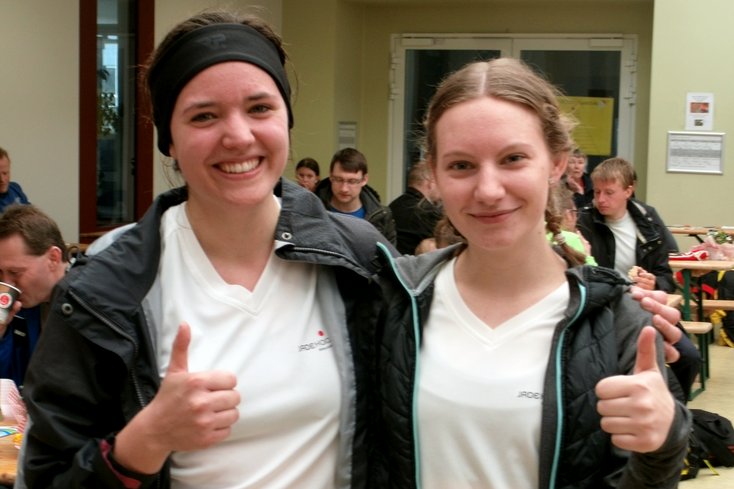 Insgesamt zum fünften Mal für die Jade Hochschule dabei: Diana Wegner und Michèle Raade (re.).