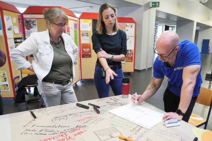 Station 3: Wie schaffen wir Raum für Produktivität und Kreativität? (Foto: Jade HS/Daniela Wrage)