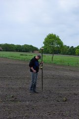 Topographische Aufnahme des Messgebiets mittels GNSS