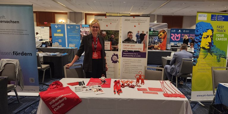 Messestand der Jade Hochschule auf der GAIN in Boston (Bild: Jade HS/M. Schlenkhoff)