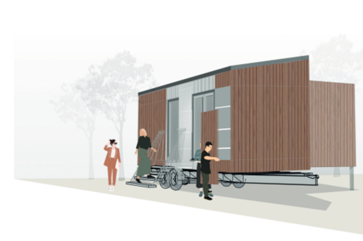 Abb. Visualisierung der Grundidee (Studiengang Architektur/Jade HS)