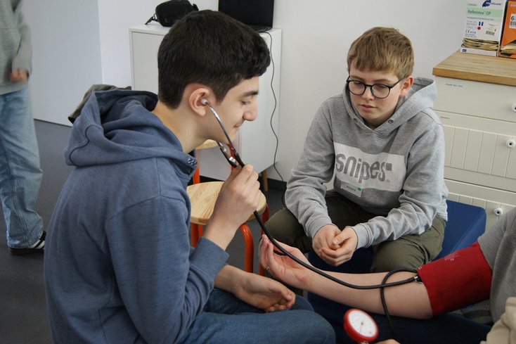 Zukunftstag: Im Angebot „Gesundheit erleben“ am Campus Oldenburg (Foto: Sylvia Noll/Jade HS)