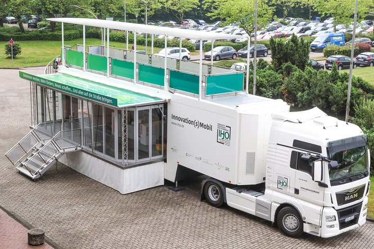 Das Innovation(s)Mobil der Innovativen Hochschule Jade-Oldenburg! Foto: Piet Meyer/Jade HS