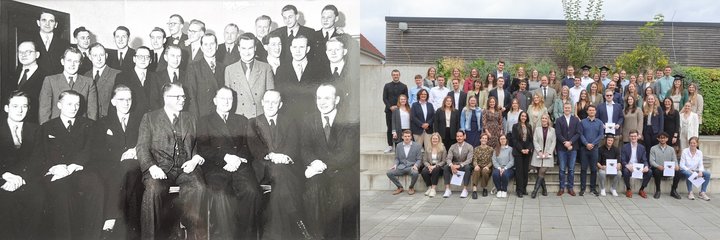 Graduierungsfeier / früher und heute