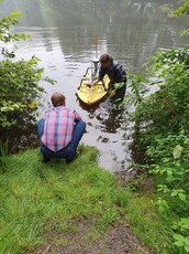 Hydrographische Erfassung der Ahlhorner Fischteiche
