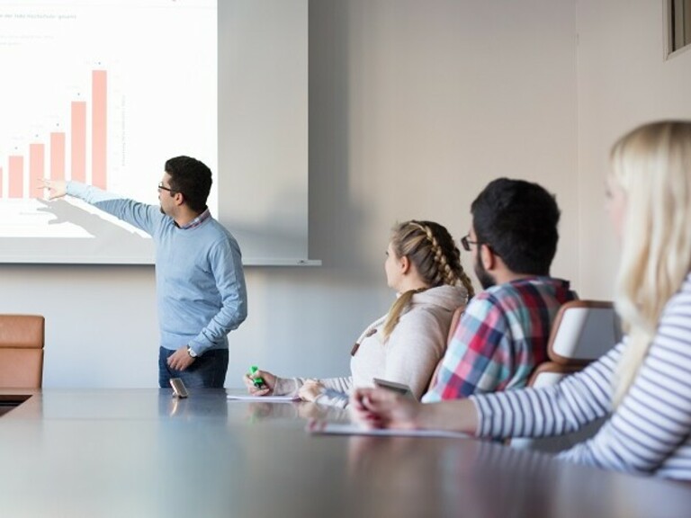 Presentation during a lecture