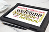 Tablet,With,Welcome,Word,Cloud