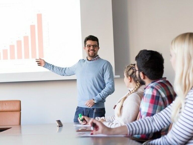 Presentation during a lecture