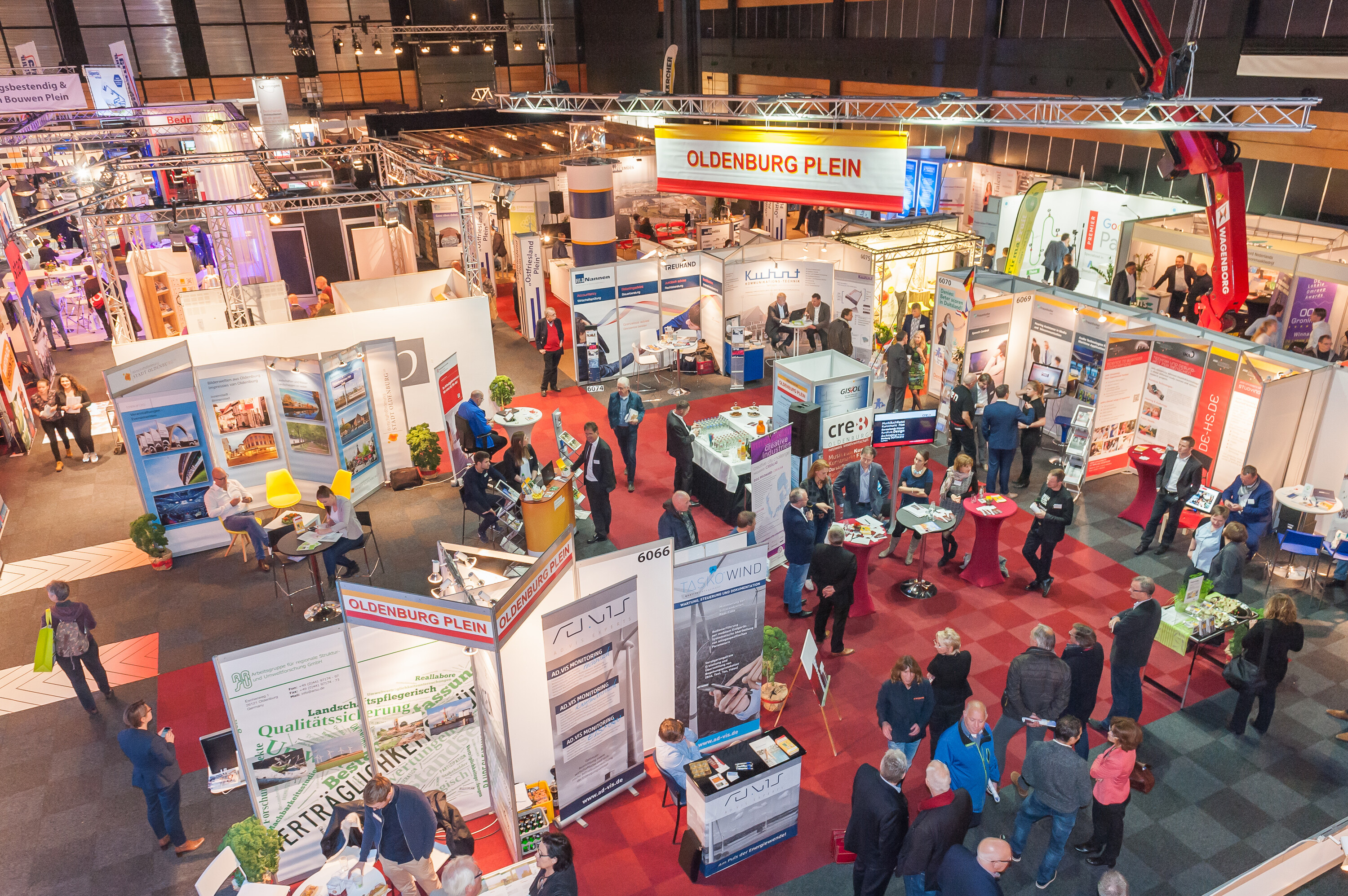 Promotiedagen 2016 Rundblick über Messestände von oben