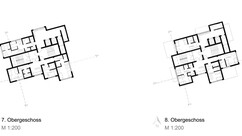 Grundrisse 7. und 8. OG