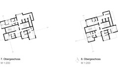 Grundrisse 7. und 8. OG