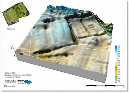 Digitales Geländemodell von der HVÜ in Kloster Ihlow