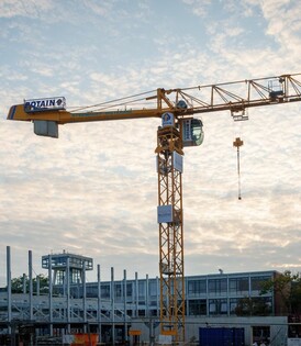 Jade Hochschule Oldenburg Baustelle Kran Jade Hochschule Oldenburg Baustelle Kran