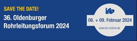 36. Oldenburger Rohrleitungsforum am 8. und 9. Februar 2024