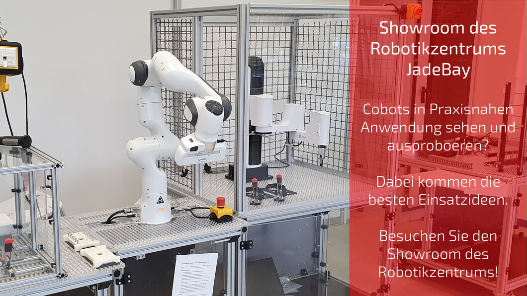  Cobots in Praxisnahen Anwendung sehen und ausproboeren?   Dabei kommen die besten Einsatzideen.   Besuchen Sie den Showroom des Robotikzentrums!
